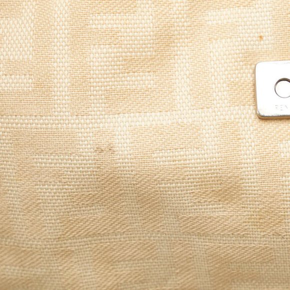 Fendi Zucca Handbag 26686 Beige Canvas Leather Ladies FENDI - Picture 6 of 12